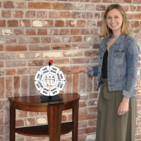 Chick-fil-A Prize Wheel Spin Wheel for Giveaways - Spinning Wheel for Prizes with Stand - Image 7